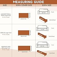 Vista 2 de VClife - Funda para sofá de 3-4 plazas, de felpilla, moderna, antideslizante, gruesa, multiusos, protectora, con borlas, patrón geométrico, 0 a Boho
