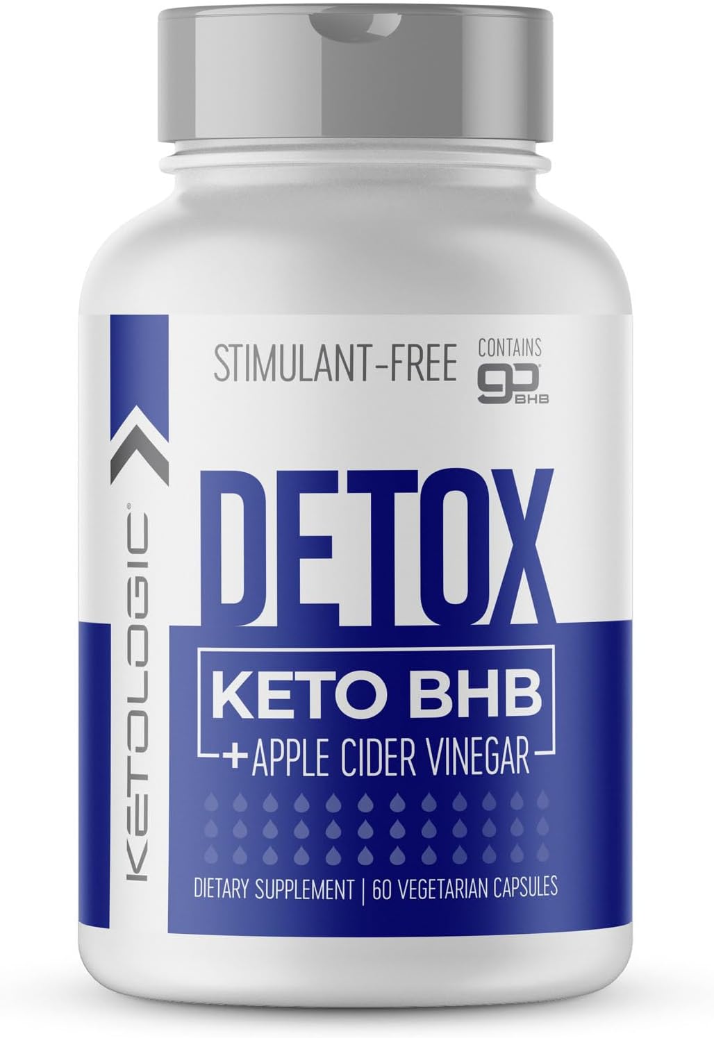 Ketologic BHB Caps + Apple Cider Vinegar (60 Capsules, 30 Supplements)