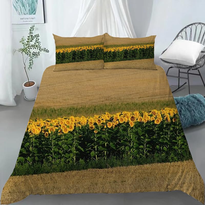 Funda nórdica cama 150 girasol un regalo original de cumpleaños para mujer