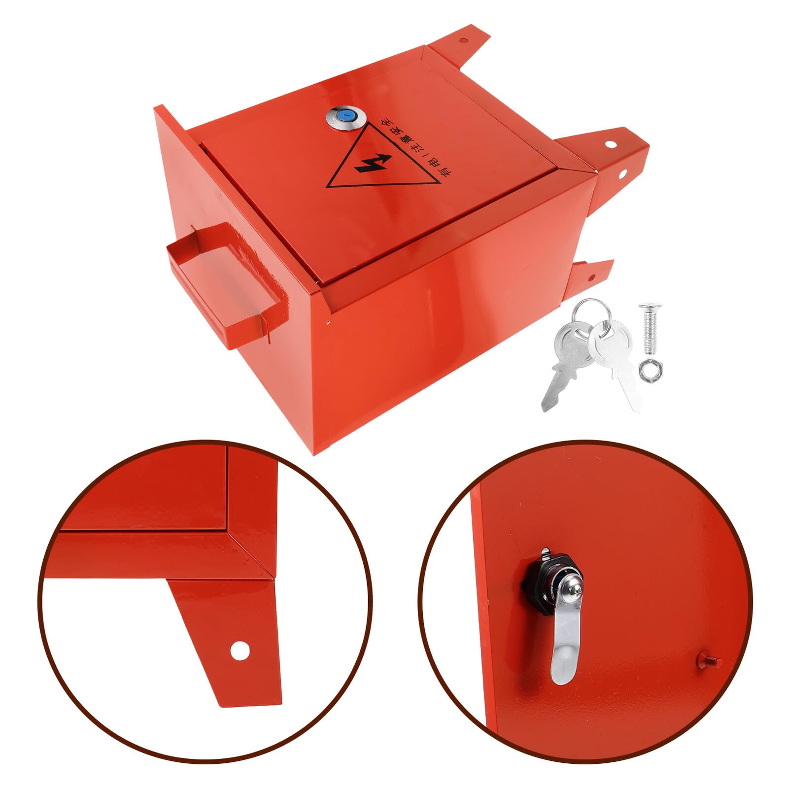 Tragbare Handbox aus Metall als Stromverteilerkasten für Werkstatt
