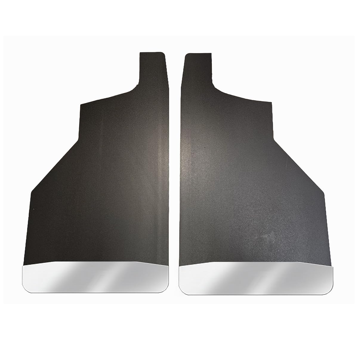 No Drill, Specific Design Rear Mud Flaps for The 2020+ Chevrolet 2500/3500 Pickups with Stainless Steel Weights Pre-Installed; 14" W x 24" H