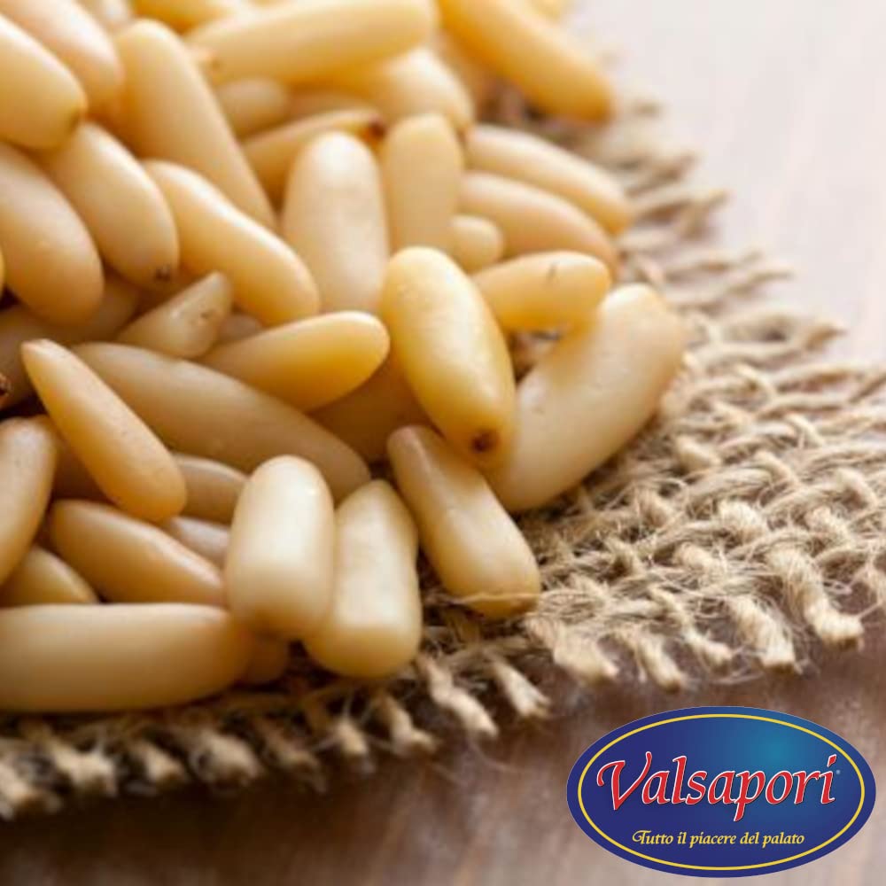 Valsapori - PINOLI SICILIANI SGUSCIATI (1000 gr) - RACCOLTO SELVATICO | Pinoli Italiani Selezionati, Qualità Premium, Ricchi di Sali Minerali e Vitamine - 100% Naturali, Gusto Autentico della Natura