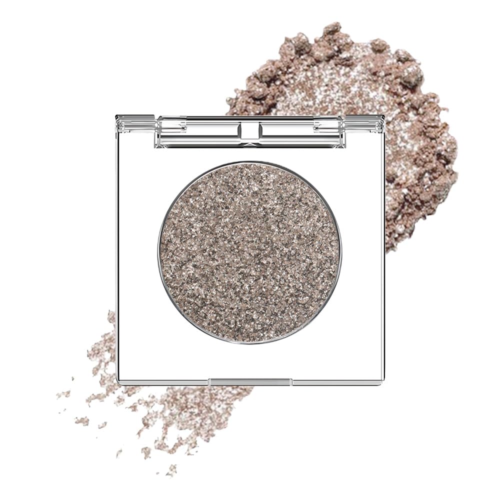 Taupe Gray Brown Monochrome Shimmer Eyeshadow Palette Makeup,Long Lasting Naturing-Looking Lightweight Glitter Single Eyeshadow,Neutral Powde Eye Shadow for Older Women