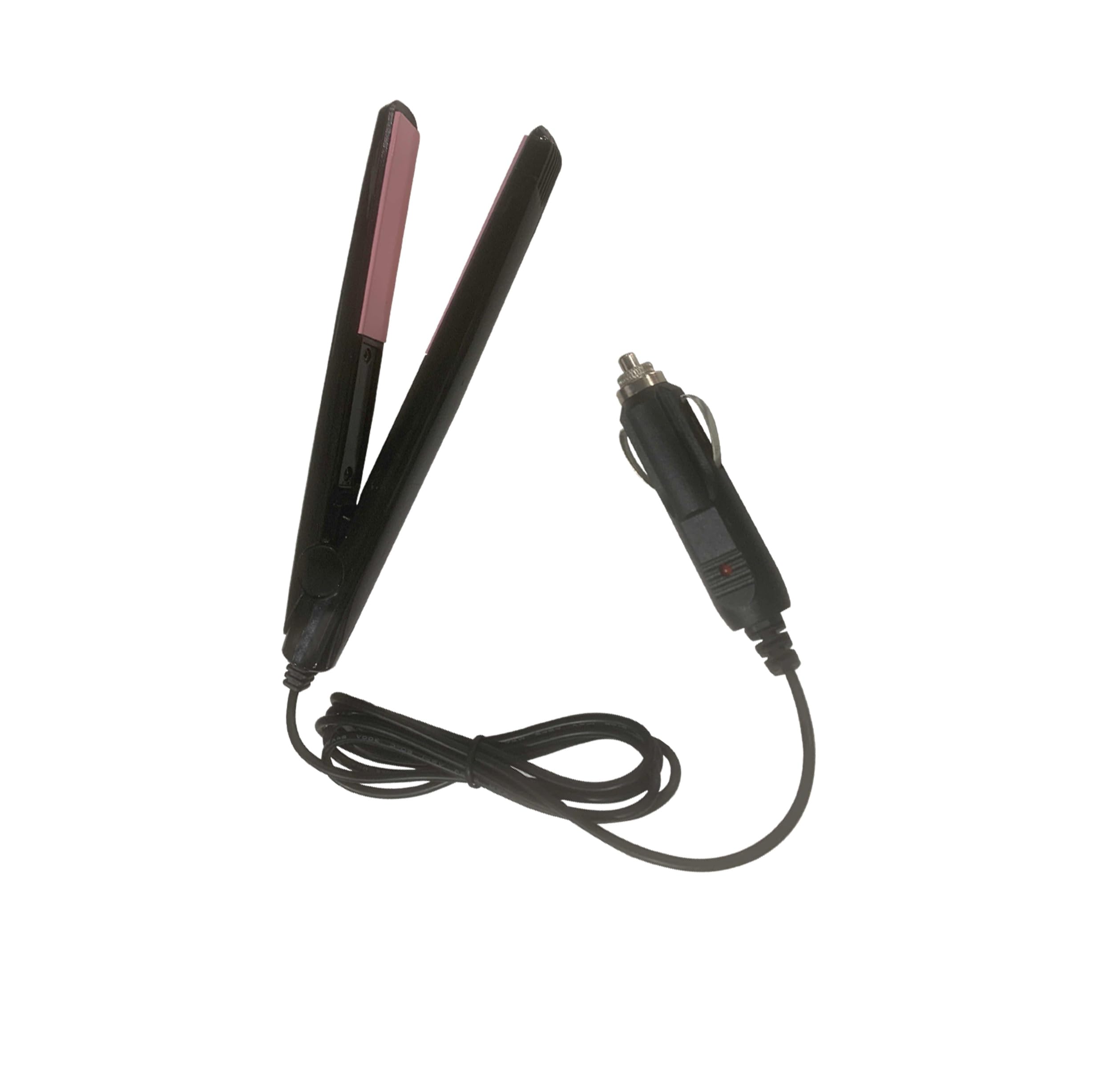curling iron plugs into cigarette lighter Amazon.com : Unifizz 12V Portable Car Hair Styler Travel Black and Pink Hair  Straightener Flat Iron Straightening : Beauty & Personal Care