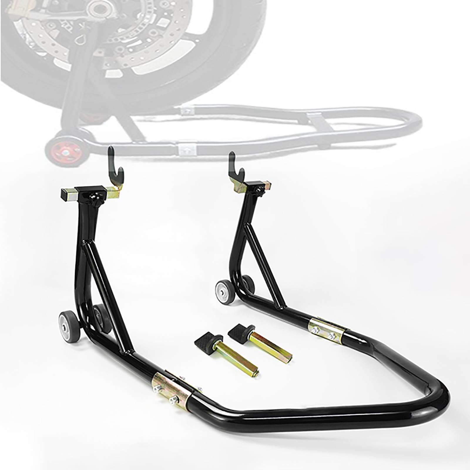 POIBNZ Motorcycle Front Rear Wheel Stand for Kawasaki Ninja400 ZX