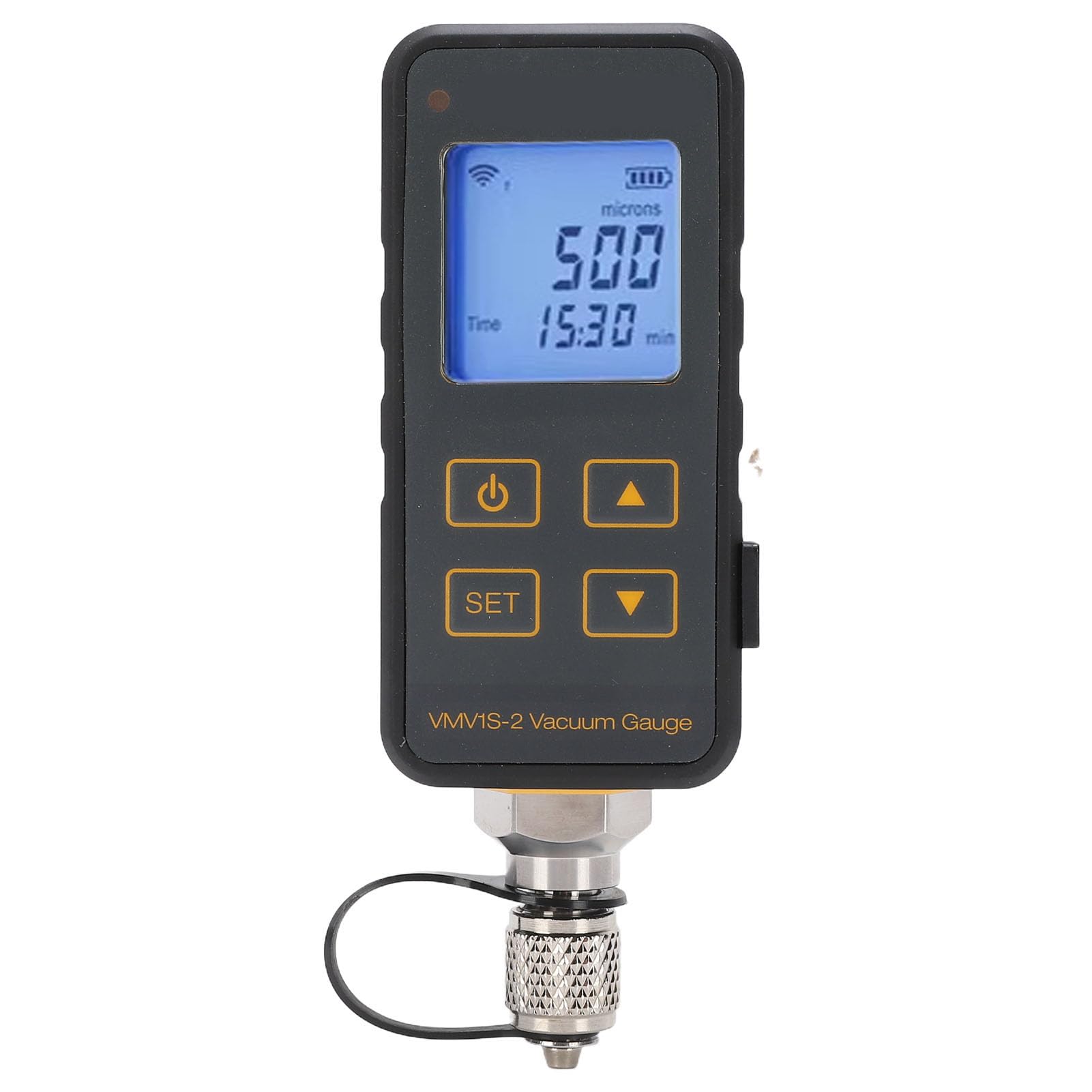 Topiky Medidor de Vacío Digital 0.1-3333.3 Pa, Probador de Vacío de Micrones de Alta Precisión, Herramienta de Diagnóstico del de Refrigeración HVAC con Grabación de Datos