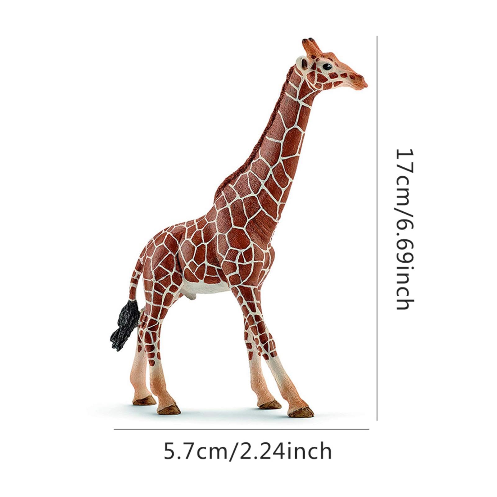 Amazon | キリンの置物 - 写真 リアルなキリン女性のキリンの動物の