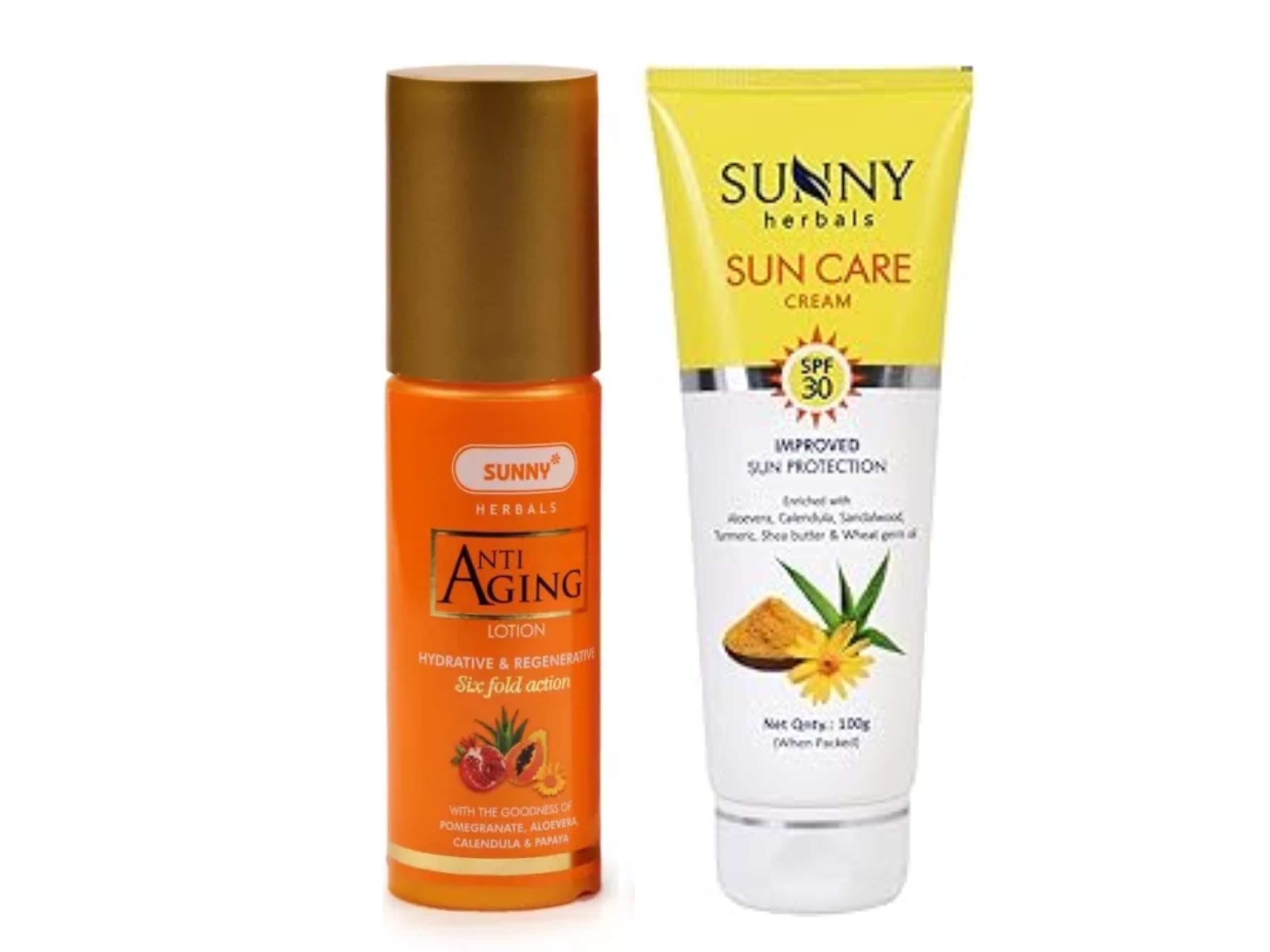 anti aging cream 125g (pack of 1)+ sun care cream 30 SPF 100g (pack of 1)