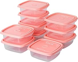 Sanremo - Kit com 10 Potes Plásticos Quadrados de 530mL, Linha Fácil