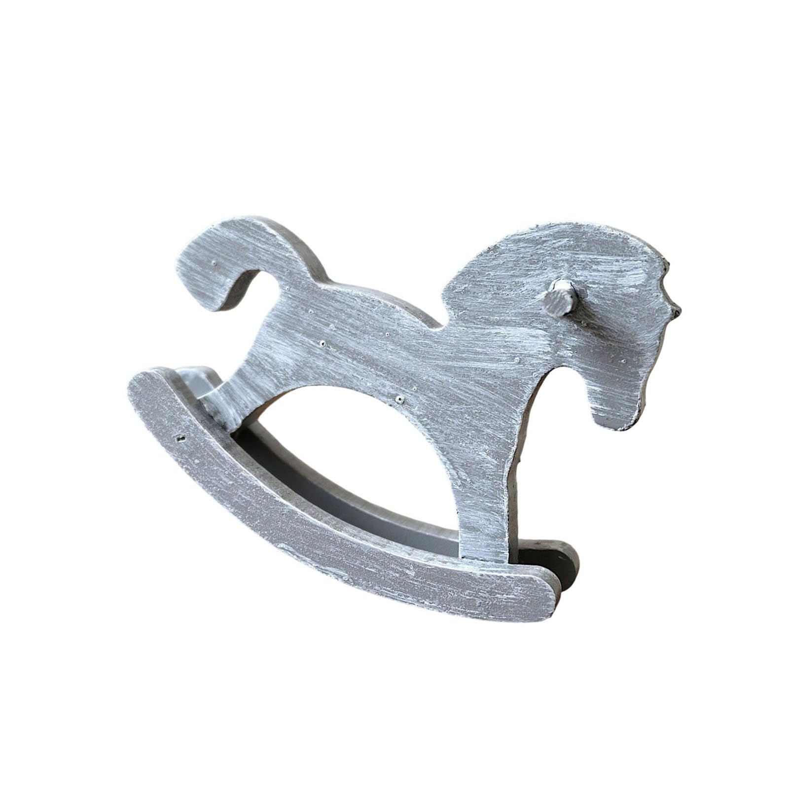 Hredyqw Wooden Rocking Horse Desktop Decoration Rocking Horse Figurine For Home Offices And Giving