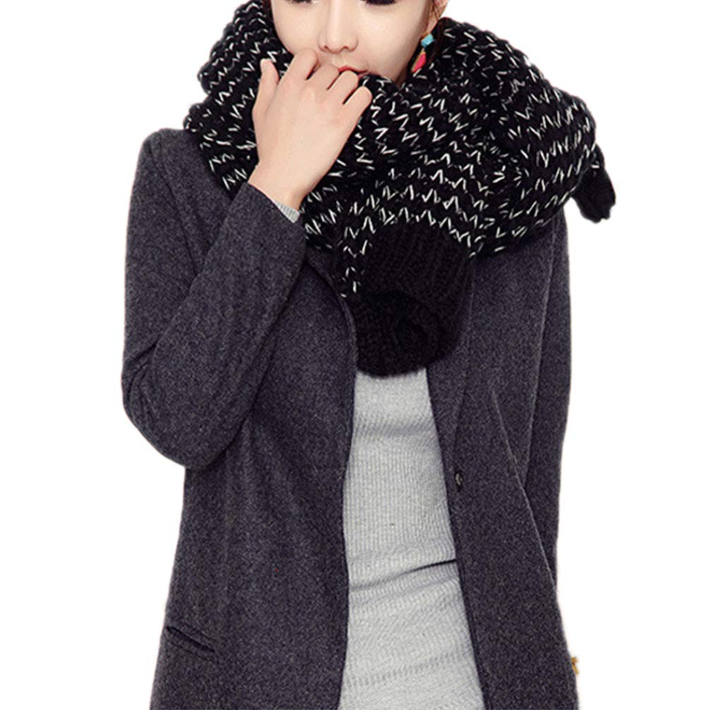 VICASKY Warm Scarf Long Mohair Wrap Shawl Plaid Winter Scarf for Women for Cold Weather Snoods for Women to Stay Cozy