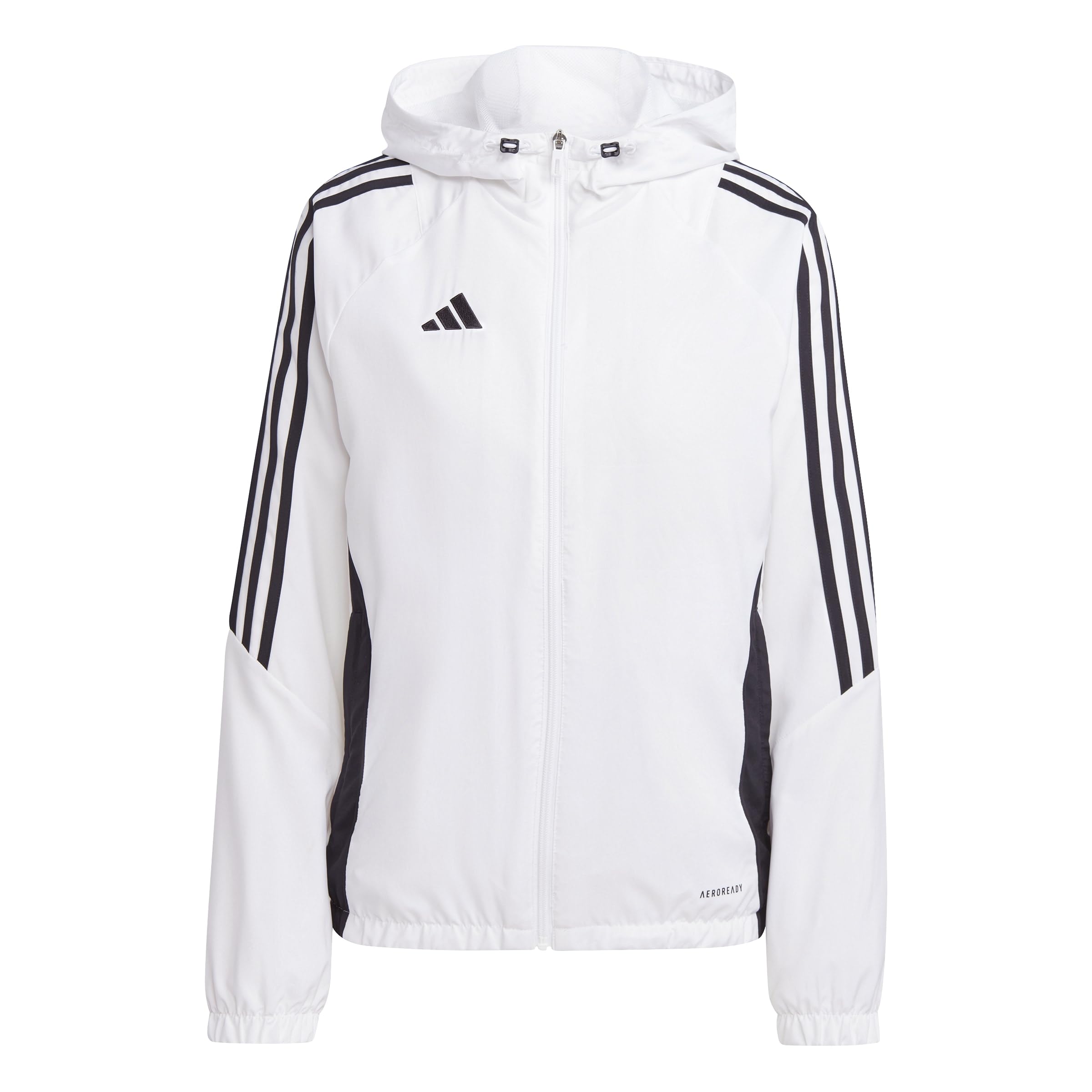 adidas Women's Tiro24 Windbreaker Coat, white/black, S