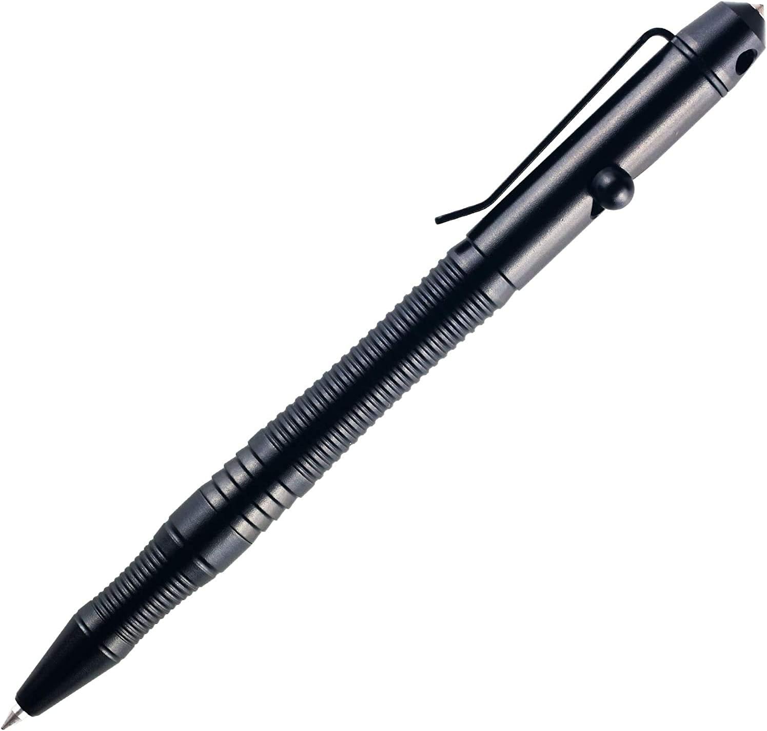 SMOOTHERPRO Bolt Action Pen Stainless Steel Ballpoint Pen Compatible with Pilot G2 Refill for Business EDC Signature Color Black (TG205)