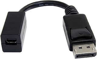 StarTech.com 6in (15cm) DisplayPort to Mini DisplayPort Cable - 4K x 2K UHD Video - DisplayPort Male to Mini DisplayPort Female Adapter Cable - DP to mDP 1.2 Monitor Extension Cable (DP2MDPMF6IN)