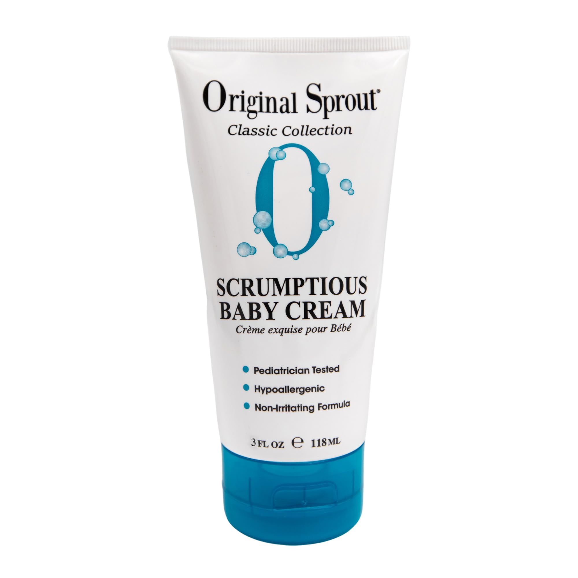 Original SproutScrumptious Baby Cream, Baby Lotion & Butt Cream with Zinc, Diaper Rash Cream for Baby’s Sensitive Skin, 3 oz. Travel Size Bottle