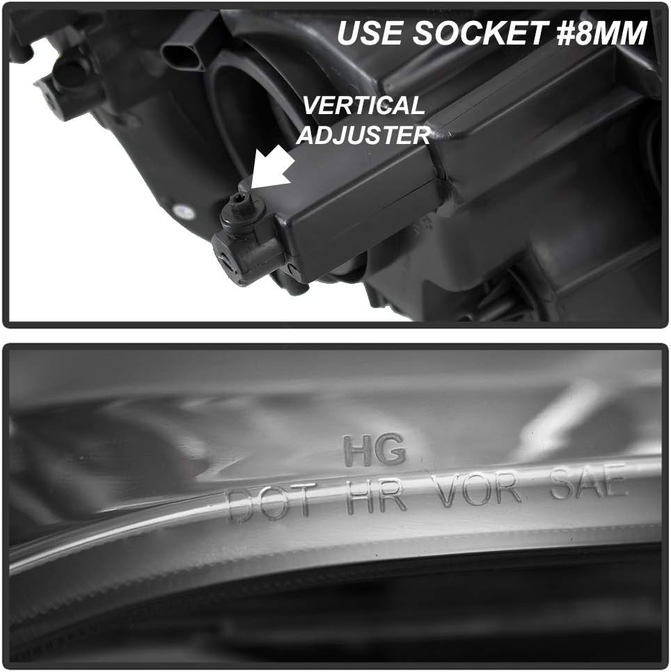 ACANII - For 2011-2017 Dodge Grand Caravan 08-16 Chrysler Town & Country Factory OE Style Headlights Headlamps Assembly