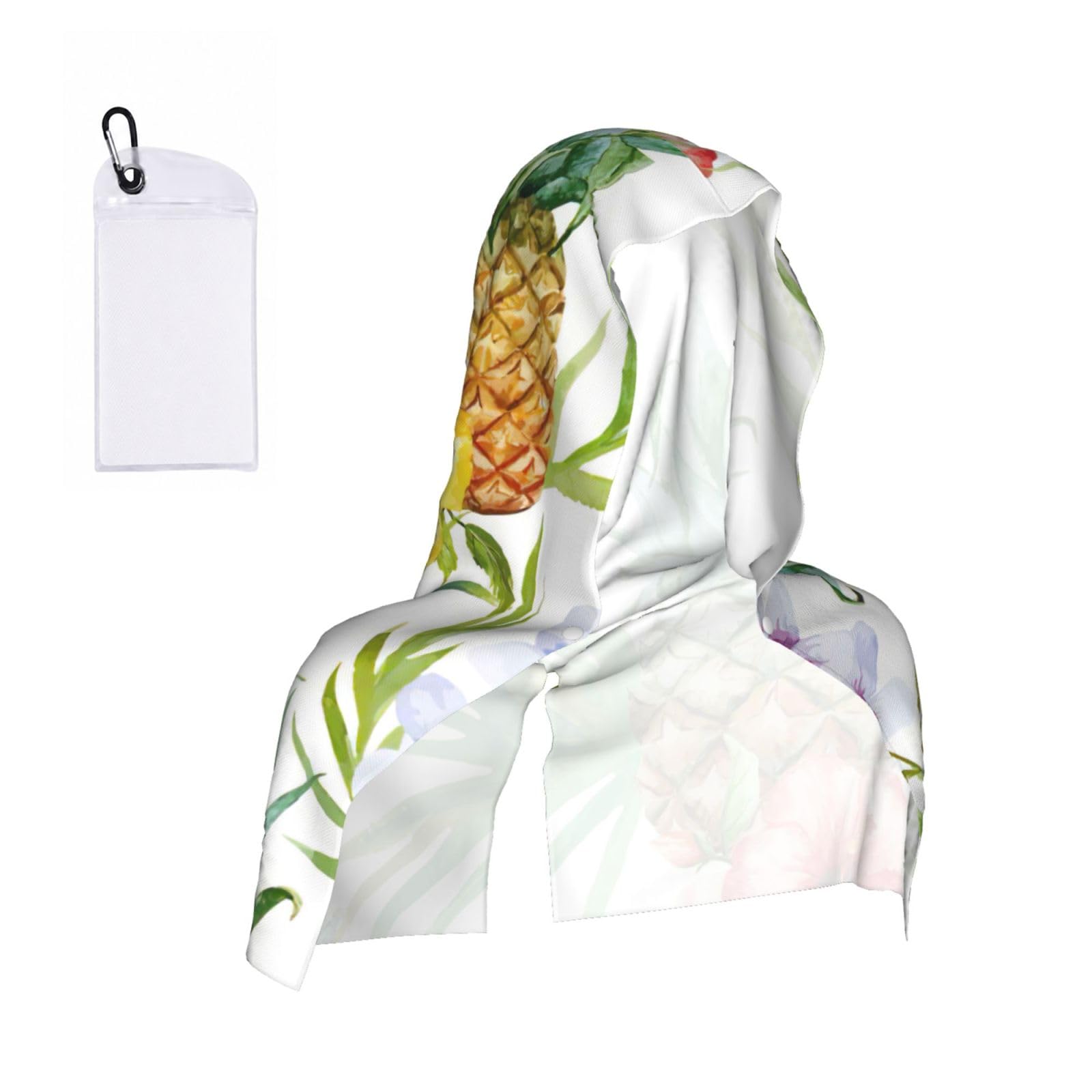 ZYJHYY Tropical Pineapple Print Unisex Swimming Towel Practical Camping Towel Skin-Friendly Cooling Towel For Workout Training
