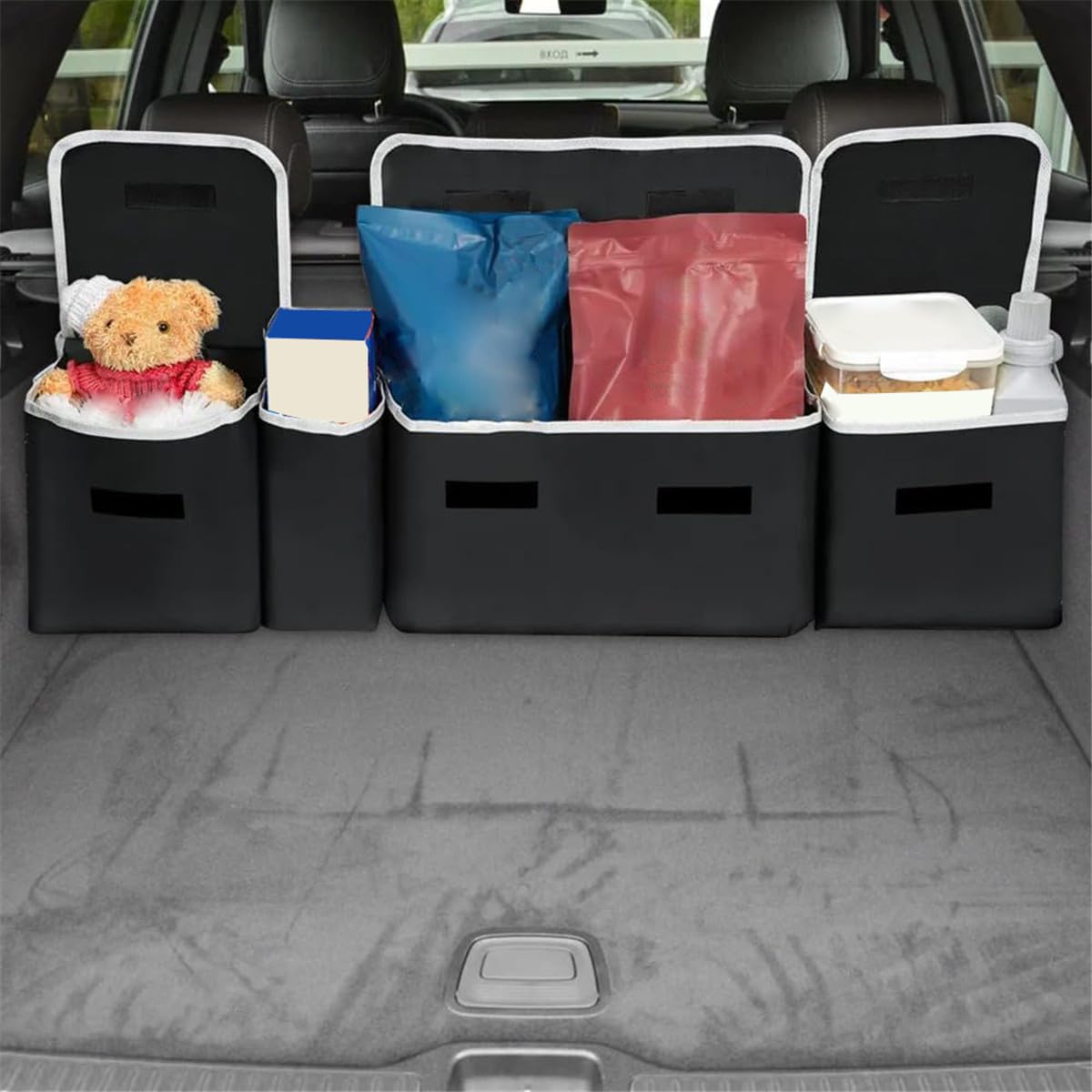 Organisateur de Coffre de Voiture pour Dacia SANDERO II B8,Rangement Coffre Voiture Pliable Sacs de Coffre de Voiture Pliables Voiture Accessoires