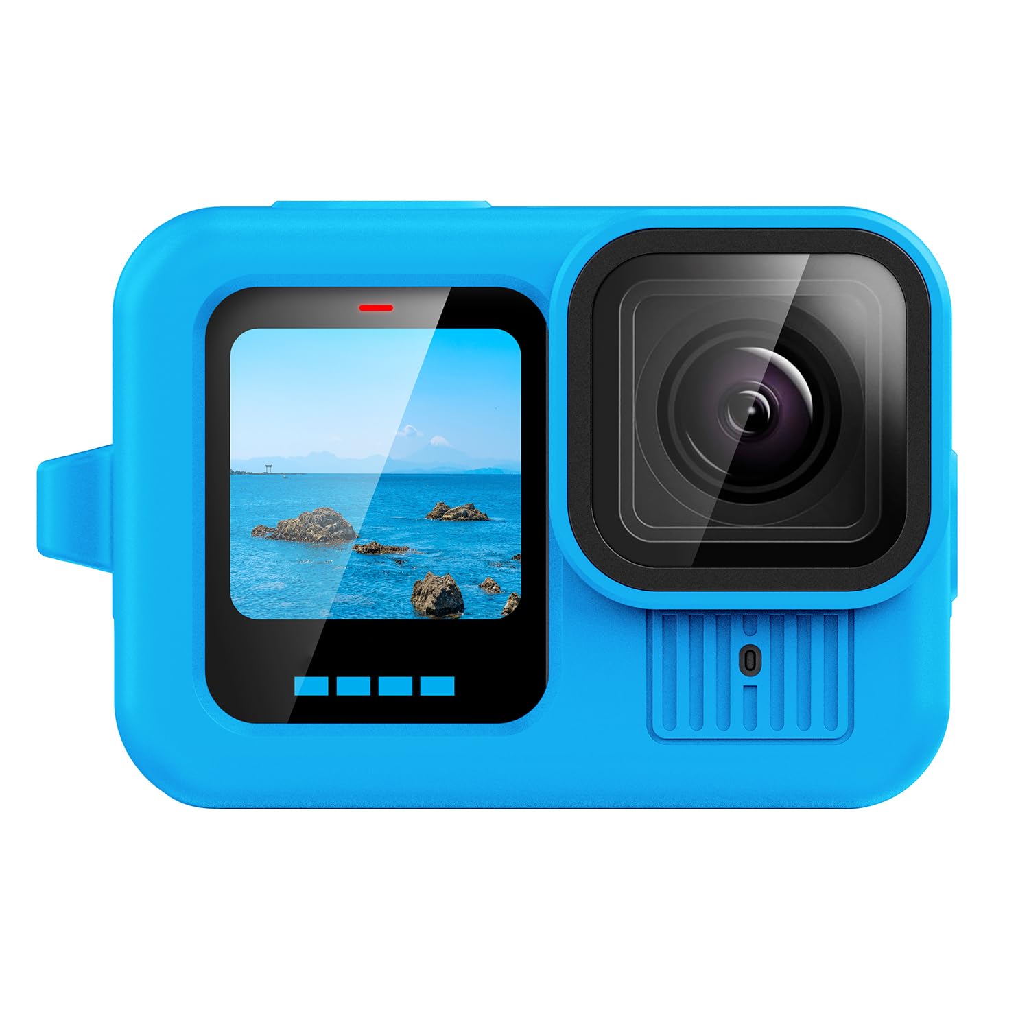 Cover in Silicone per GoPro Hero 13 Black Custodie di Protezione Copriobiettivo Coperture Laterali Cordino per Action Camera Kit Accessori (Blu)