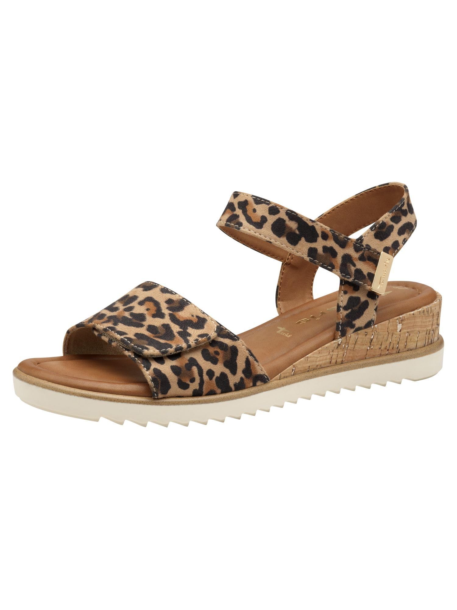 Tamaris sandale femme à talon compensé brun 39 EU