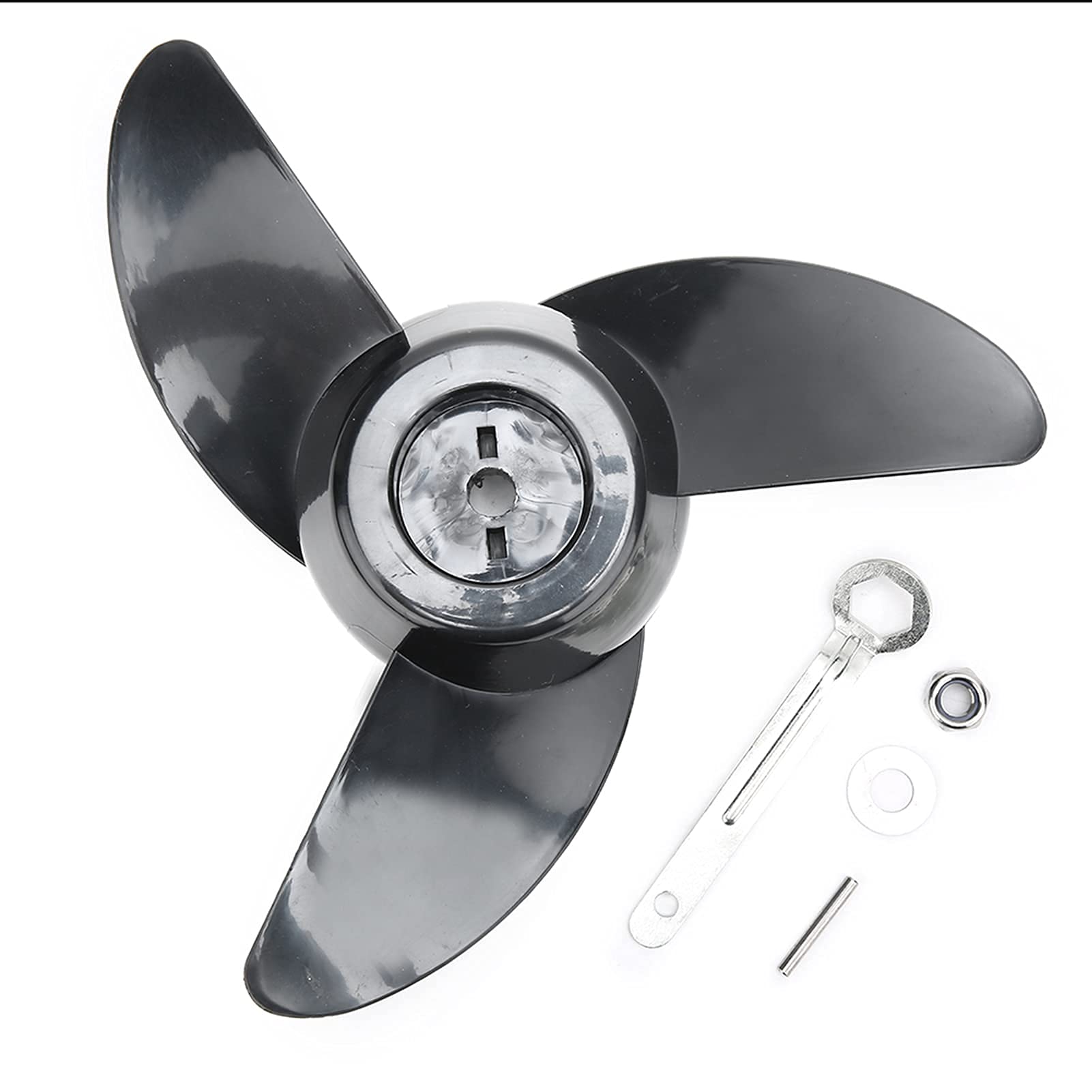 Alomejor Propeller 12 V 24 V Elektro Thruster Marine Motor Propeller Ersatzpropeller für Boot Marine Heckpropeller