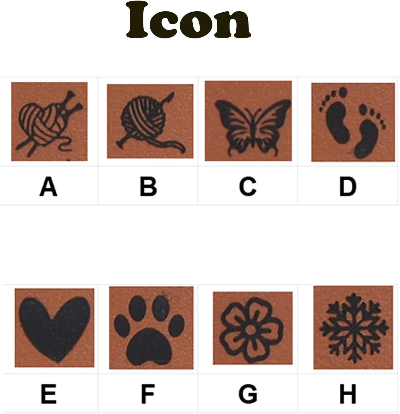 Custom Leather Logo Labels for Knitting Clothes Handmade Tags with Rivets for Crochet Sewing Accessories Garment Label (100PCS)