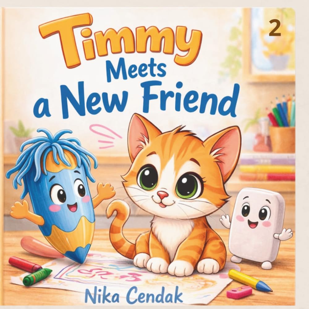Timmy Meets a New Friend.: Cute Story About Drawing and Friendship. (Timmy the Pencil Adventures.)