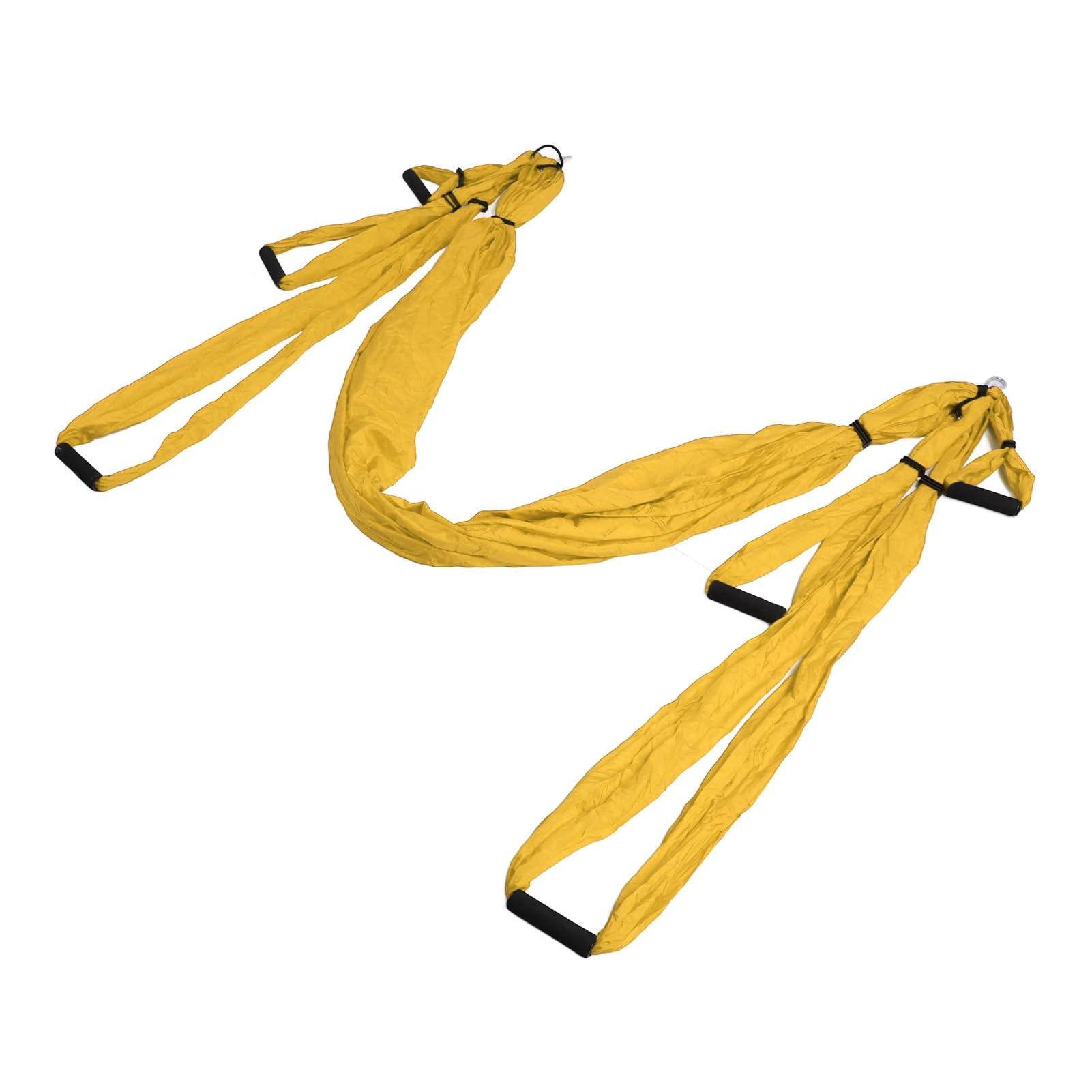 Akozon Juego de Columpio Aéreo para Yoga – Hamaca de Yoga Ajustable de Poliéster y Algodón para Mayor Flexibilidad y Fuerza Central – Ideal para Práctica de Antigravedad en Interiores Exteriores