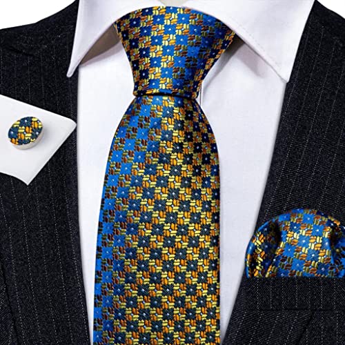 Set de corbata de seda con accesorios para hombre miniatura 3