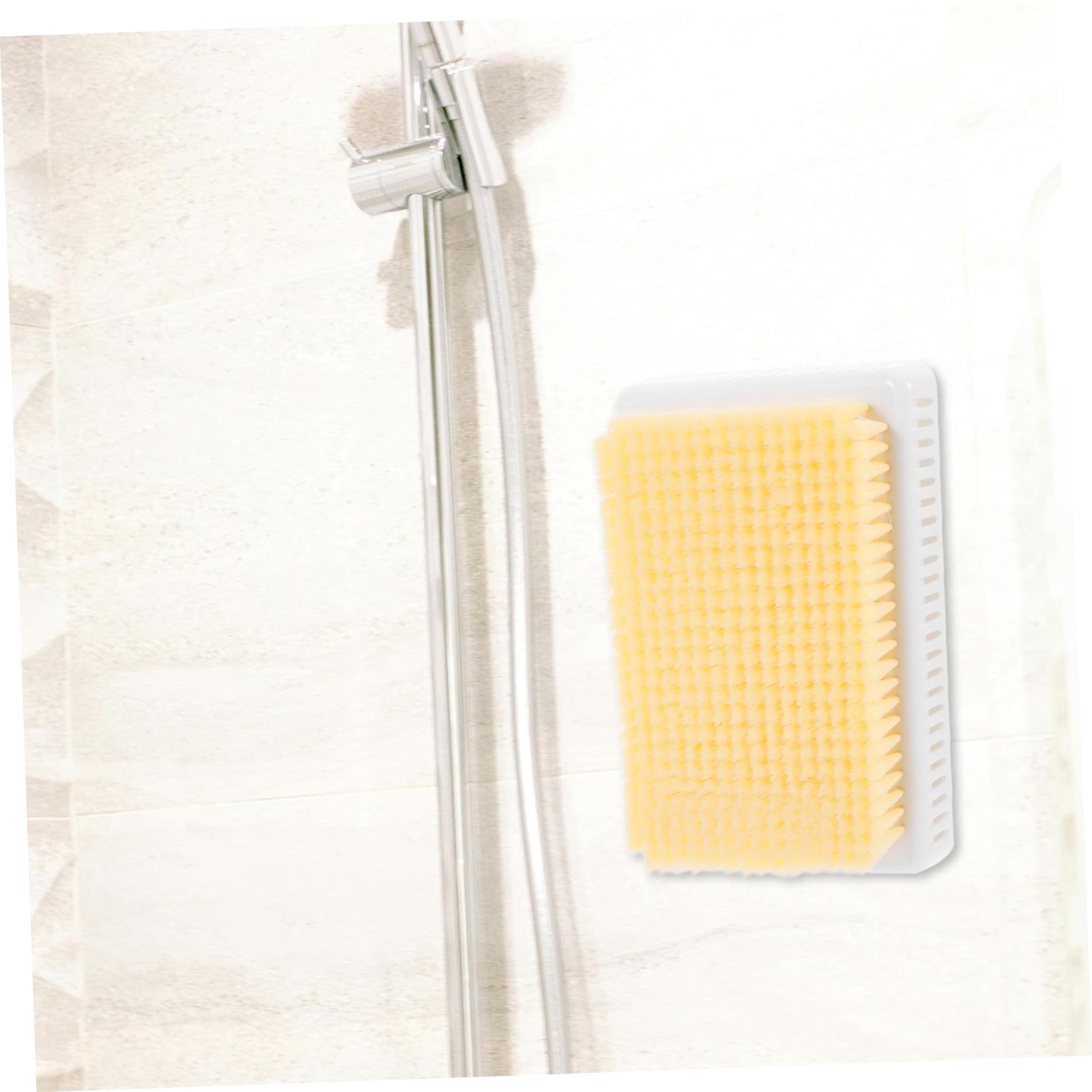 Spazzola per Schiena da Bagno, Parete, in Plastica, Beige