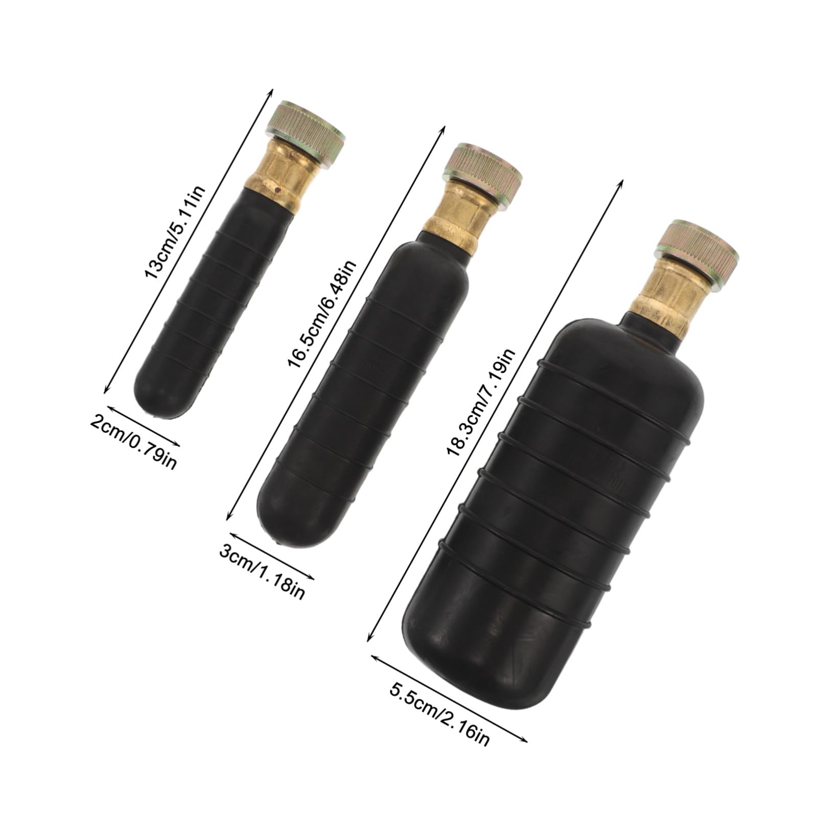 Kit de Vejiga de Drenaje de Goma 3 Piezas para Desatascador de Desagües de Ducha y Fregadero Potente Limpieza y Fácil Operación DIY