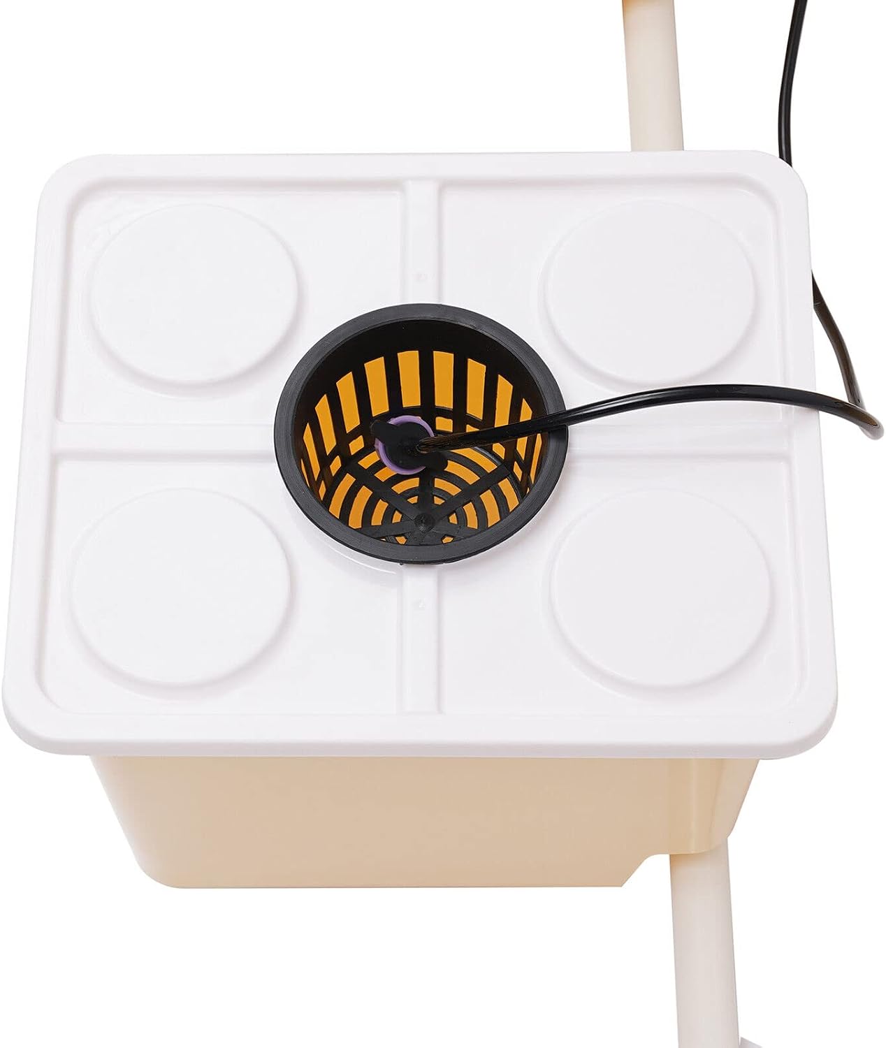 5-Bucket DWC Hydroponics Drip Growing System, Deep Water Culture, Indoor Gardening Grow Kit with W/Submerged Pump, 11L Buckets w/Lid, for Vegetables, Herbs, Flowers, for Balcony/Home