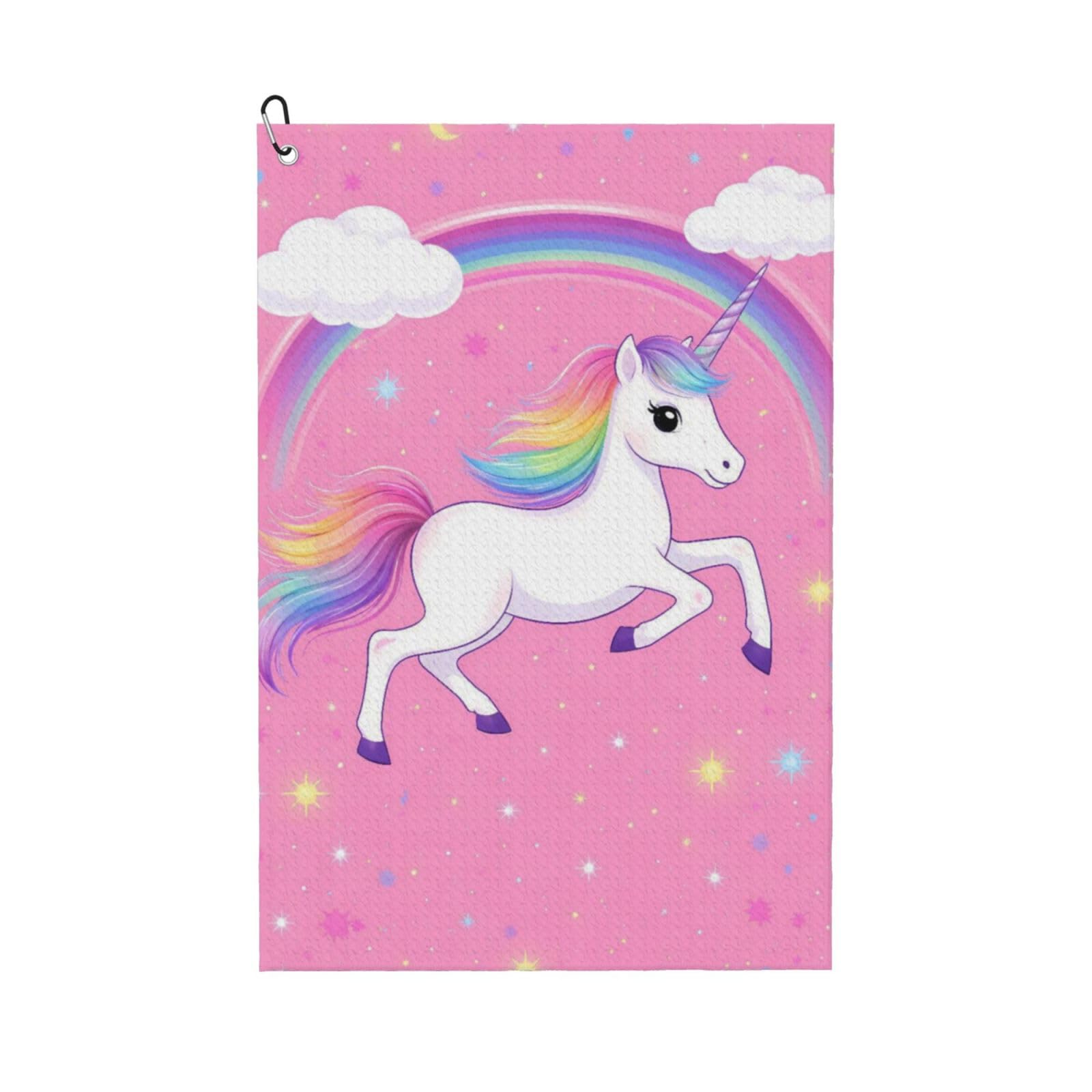 BSDFGSDD ink Unicorns Rainbow Cloud Golf Towel 24 x 16 inches