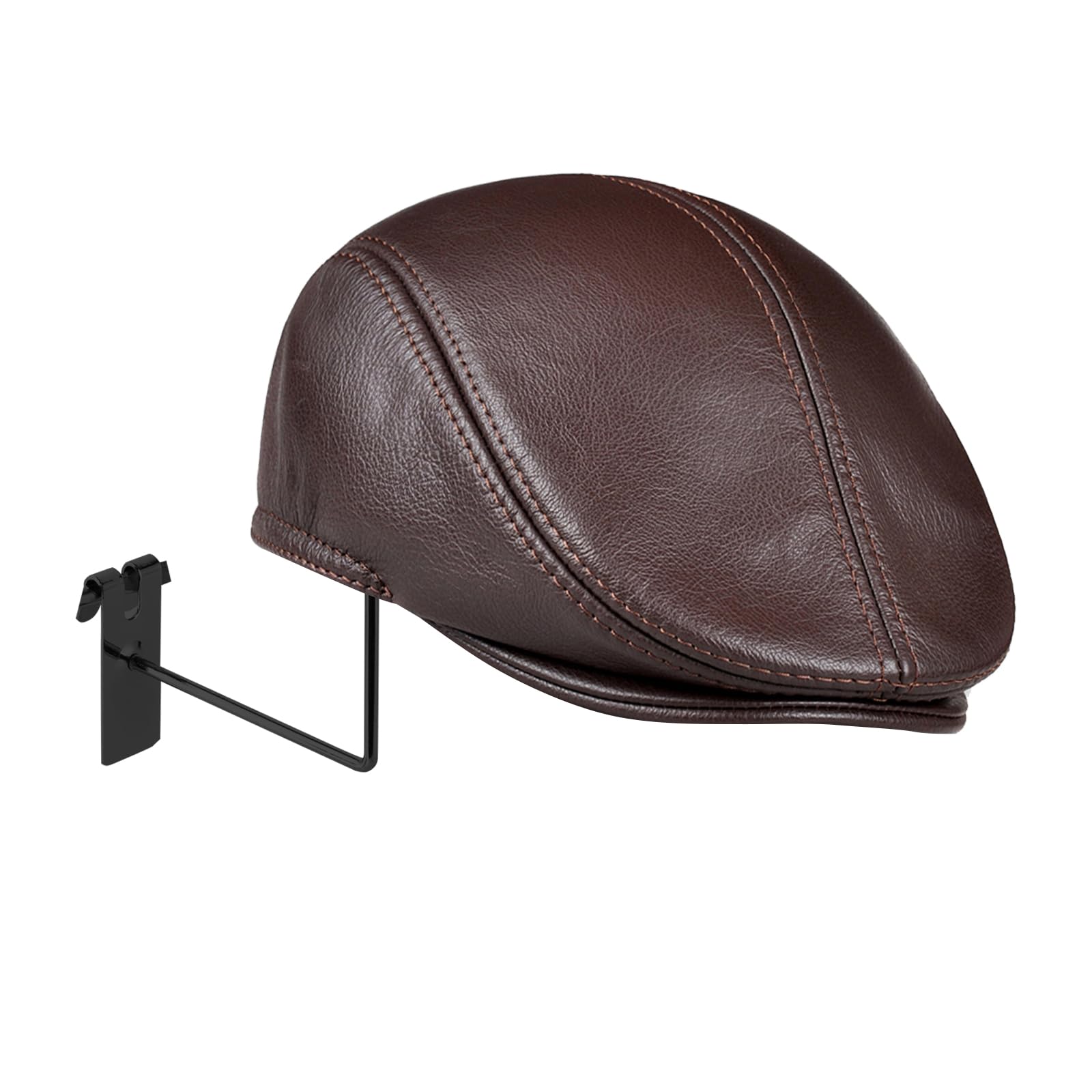 wruoiweods 24Pcs Hat Hooks Wire Grid Wall Hat Holder Hat Display Multiple Hooks for Gridwall for Retail Cloth Wardrobe Black