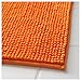Bath Rug, Kapas [W16" x L23"] Soft Shaggy Non Slip Absorbent Bath Mat Bathroom Shower Rugs (Orange)