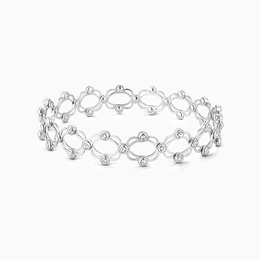 GIVA 925 Sterling Silver Hypoallergenic Supple Bracelet (AAA+ Quality Zirconia Stone)