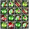 Christmas Balls Ornaments Set, 16Pcs 2.4 Inch Christmas Tree Ornaments, Green Shatterproof Christmas Tree Balls for Xmas Decorations