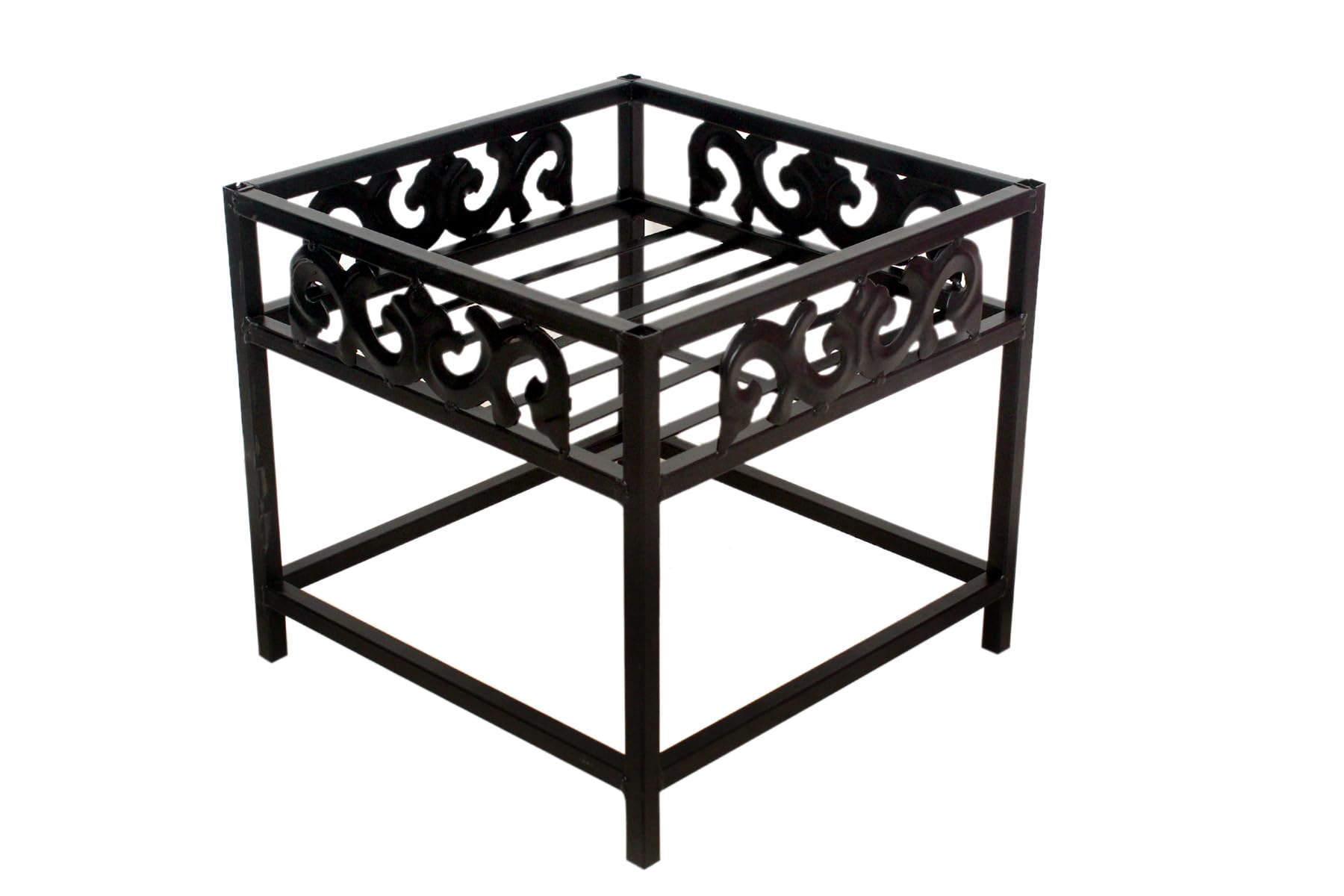 MetalTouch Square Garden Pot Stand,Indoor,Outdoor,Balcony,Office Iron Pot Stand Home Decor ,plant stand(Black) (B0CQYHL36P) Amazon Price History, Amazon Price Tracker