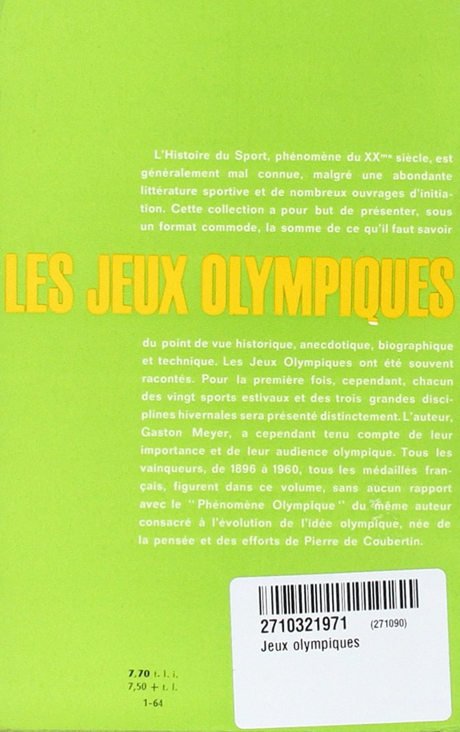 Jeux olympiques (SPORT)