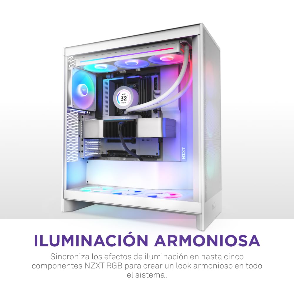 NZXT Hub de control – Controlador digital de iluminación RGB y velocidad de ventiladores PWM – Controla hasta 5 ventiladores PWM o 4 con marco simple – Controlado por el software CAM
