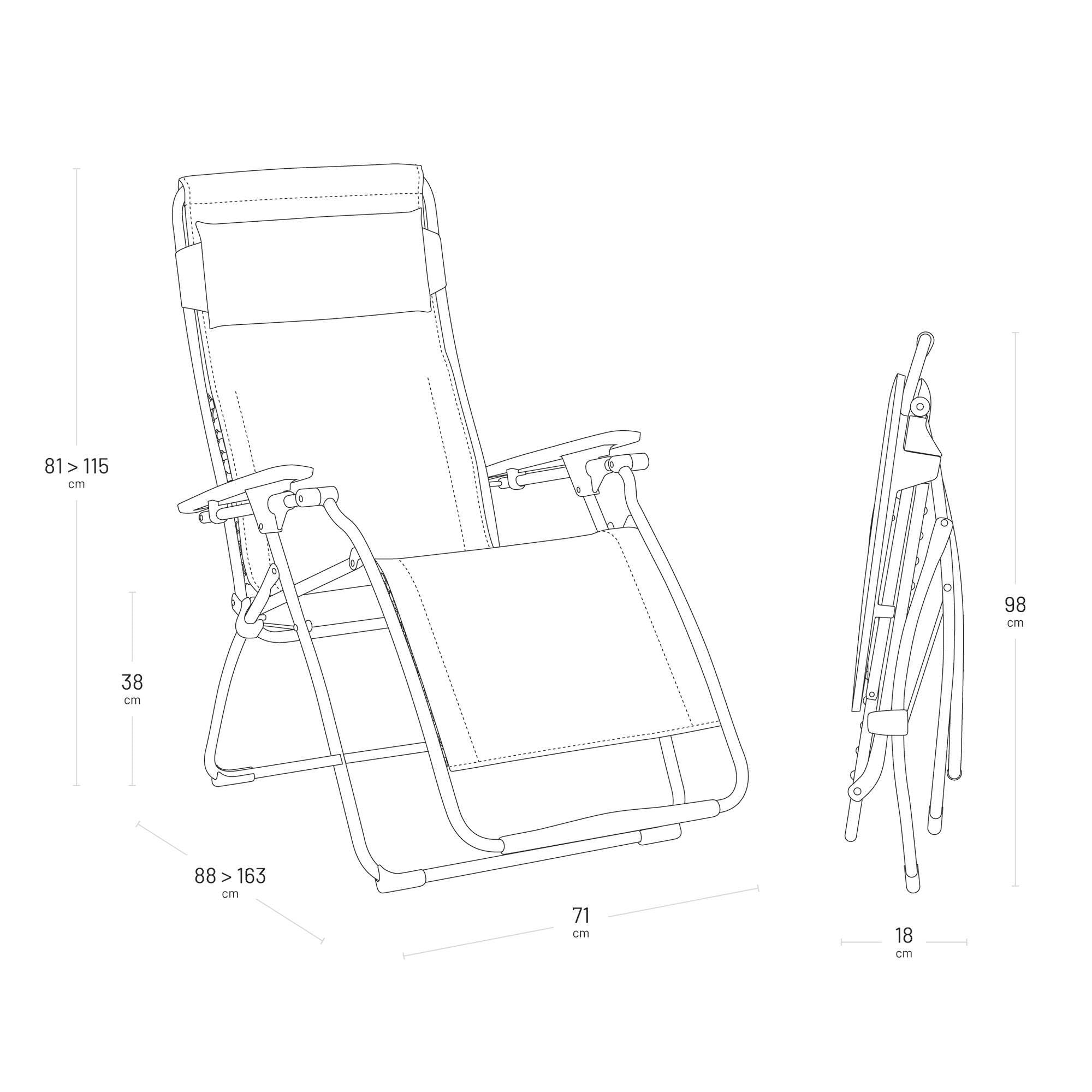Lafuma - Fauteuil Relax Zéro Gravité