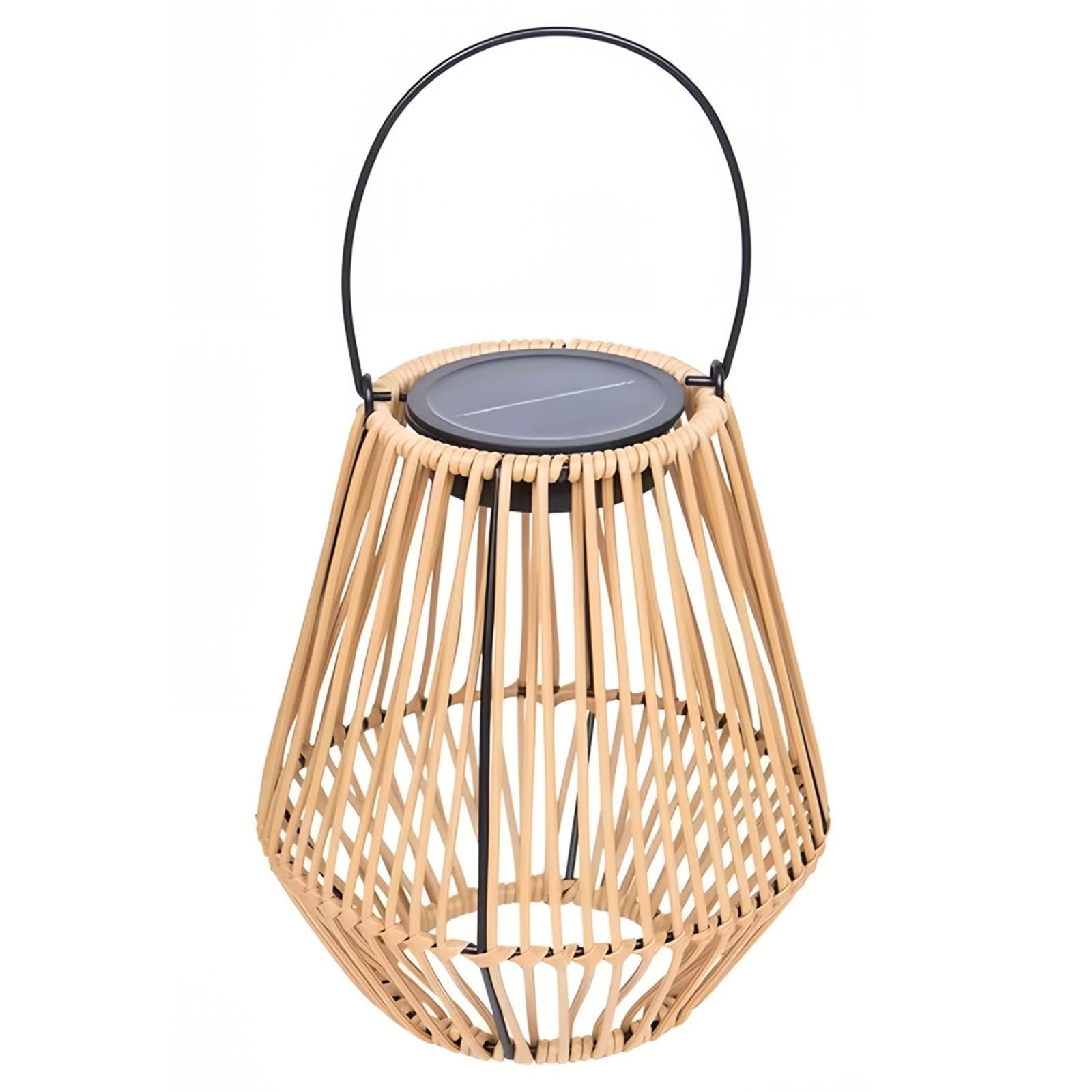 iPobie Solar Lantern Lights, Hanging Solar Rattan Lantern, IP44 Waterproof, Garden Lights with Auto On/Off(Lamp Beads)