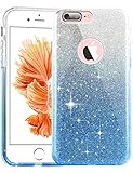 iPhone 7 Plus Case,Eraglow Back Cover Sparkle Shinning Protective Bumper Bling Glitter Case for 5.5 inches iPhone 7 Plus (Gradient-Blue)