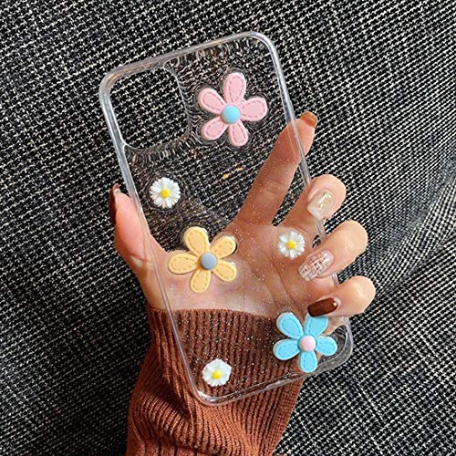Mogzank Cute Daisy Flower Phone Case for Soft Epoxy Clear Phone Back Cover Cases, for 11 - Image 7