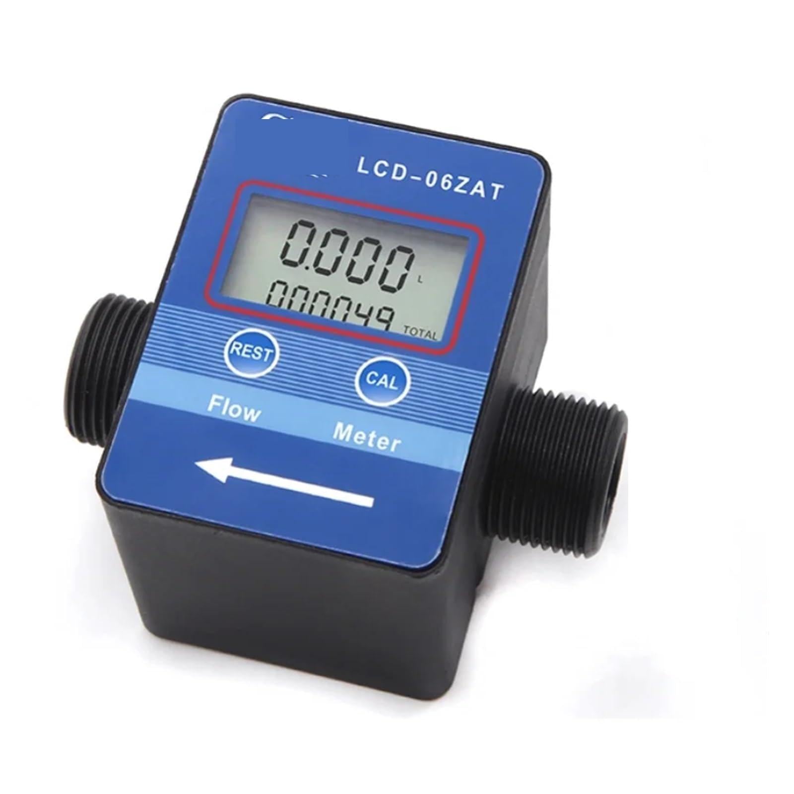 Medidor De Flujo De Agua, Leche Y Aceite Con Pantalla LCD Digital G1/2 G3/4 Pulgadas, Medidor De Flujo, Totámetro, Instrumentos De Medición De Flujo(G3 4)