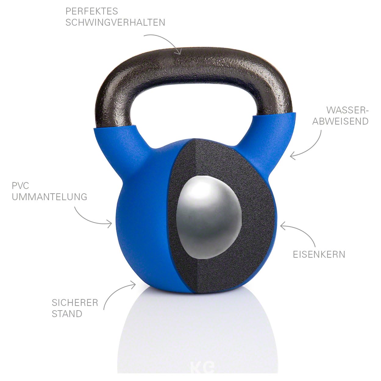 Sport-Tec Kettlebell, Kugelhantel, Workout, Fitness, Bodybuilding, Kurzhantel, Gewichtskugel, Schwunghantel