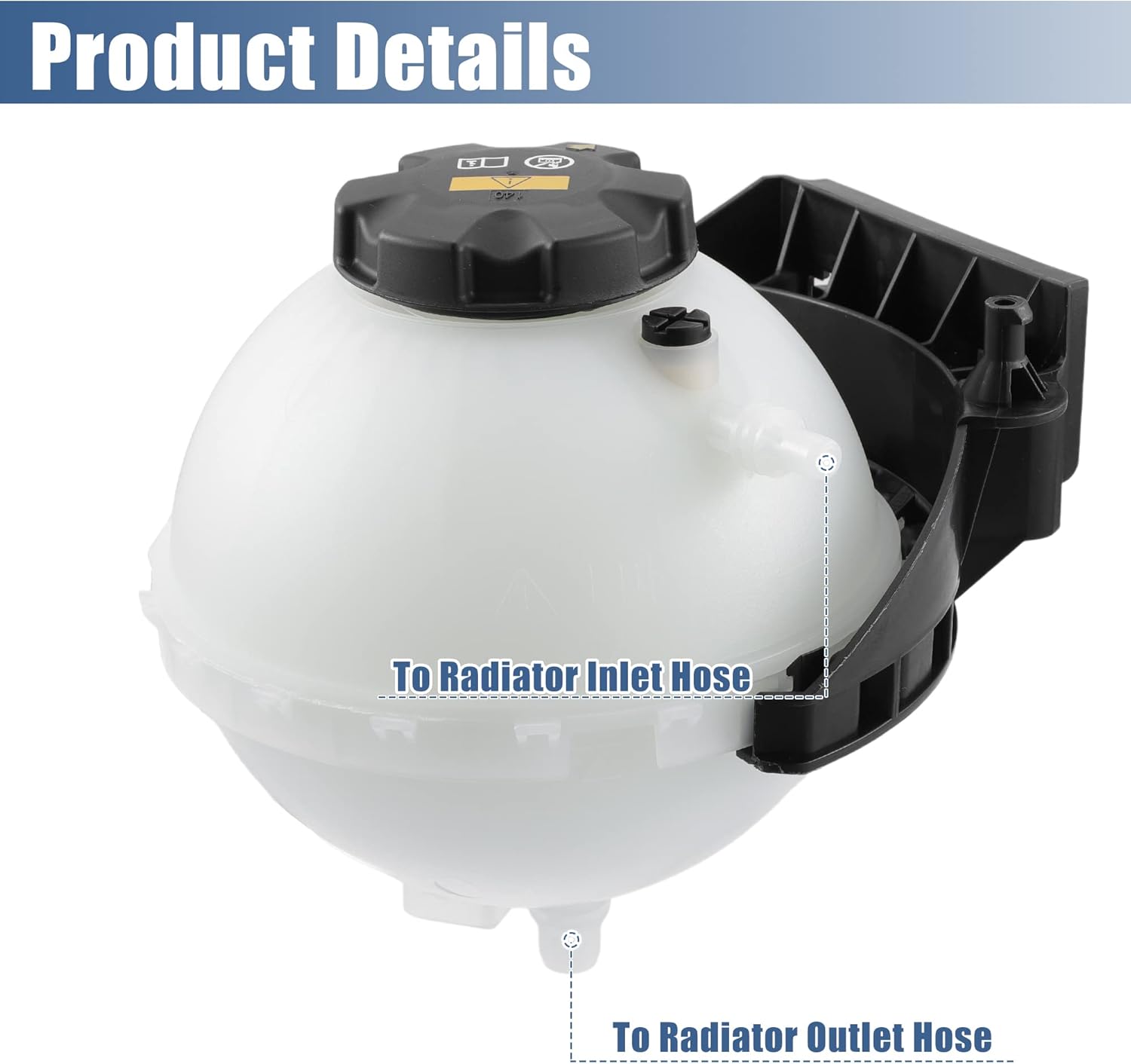 X AUTOHAUX Coolant Radiator Reservoir Tank 17137642158 Coolant Overflow Expansion Bottle with Cap and Sensor for BMW 1 Series F20 F21