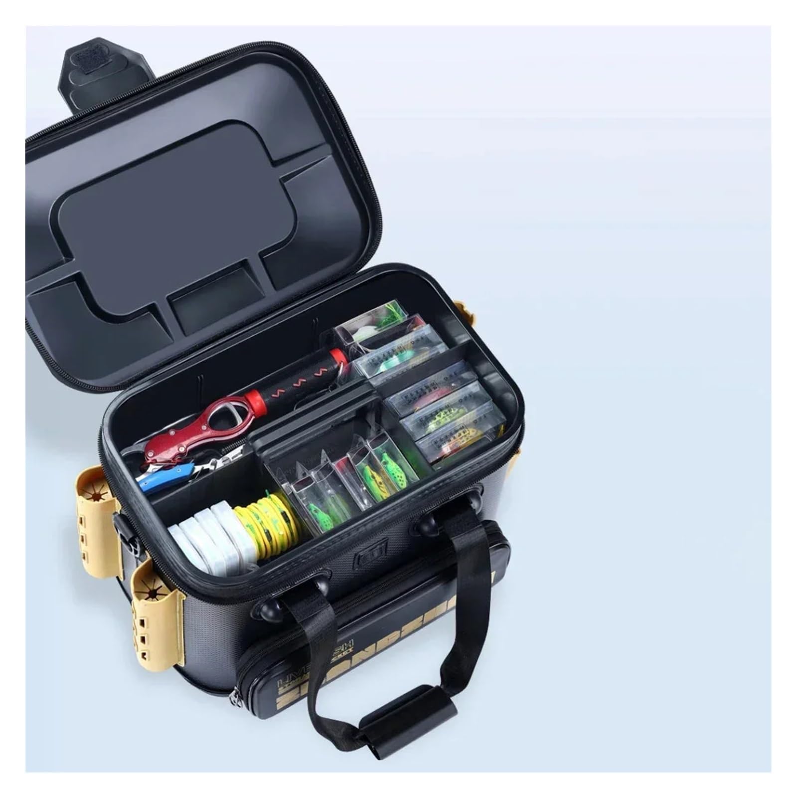 Secchio da Pesca Ispessito Ortable, Contenitore for Perline di Arresto for ami da Pesca Multifunzionale, Grande capacità per ami, Esche
