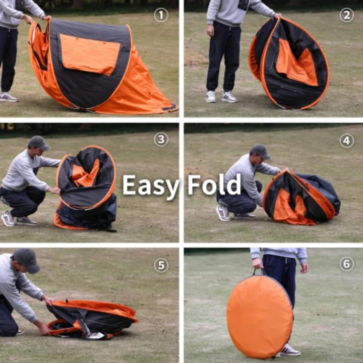 Carpa Pop Up para Camping 2 Personas Ligera Portátil miniatura 2