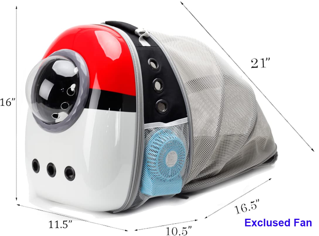 Mochila transportadora para gatos, cápsula espacial expandible para mascotas, mochila de burbujas para gatitos, perros pequeños de hasta 12 libras, mochila para gatos